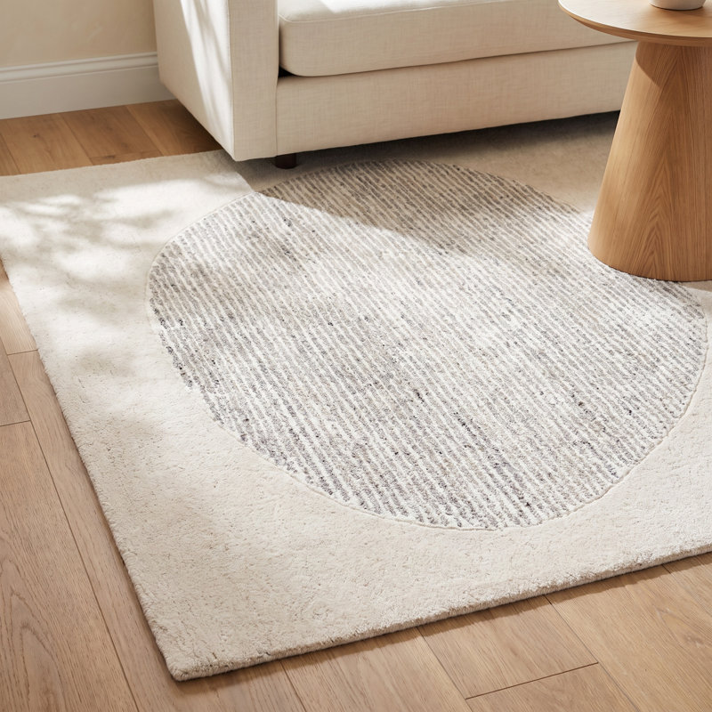 Mullen Hand Tufted Abstract Indoor Rug, Rectangle 8' x 10'
