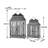 S/2 Silver Scape Lanterns