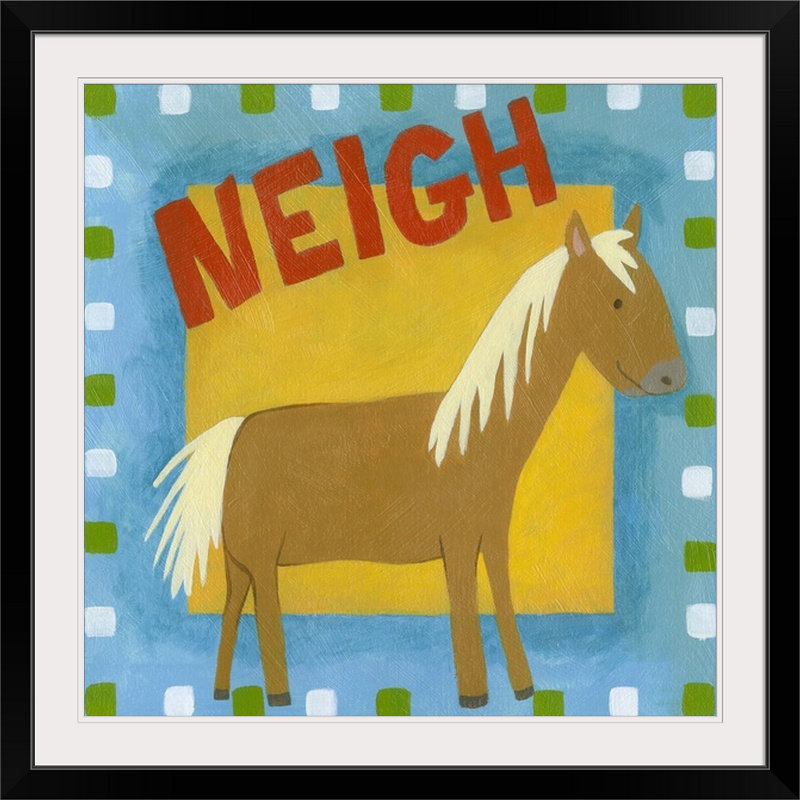 Abramson Neigh 'Megan Meagher, art textuel, H 38 po x l 38 po x P 1 po, Cadre noir