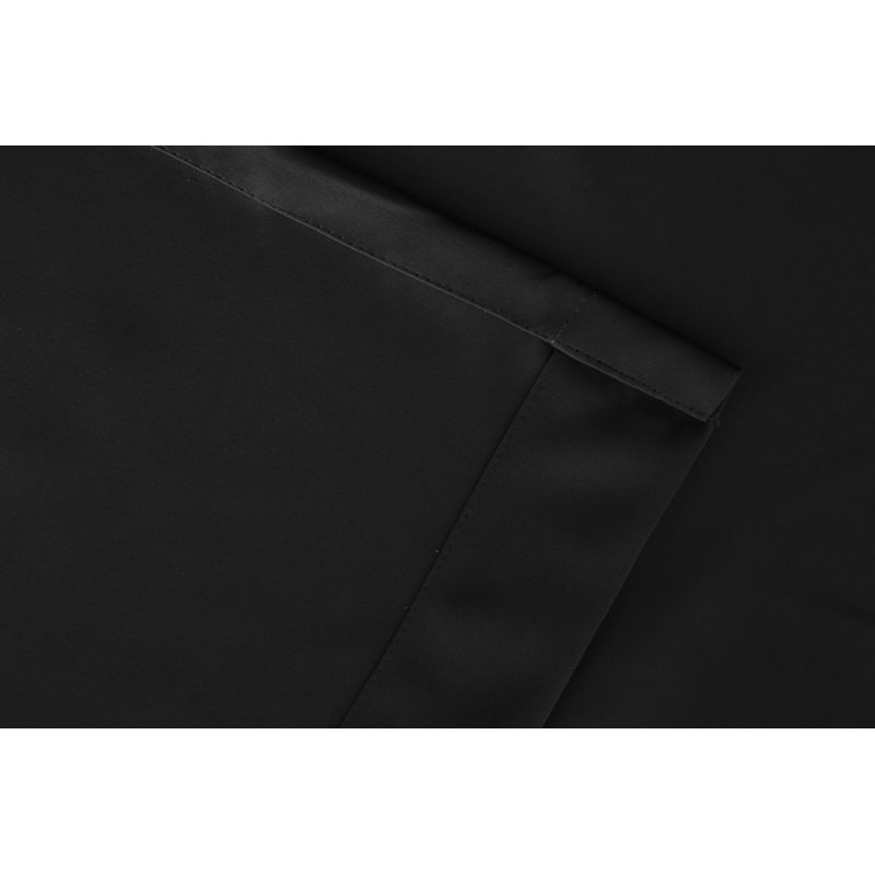 Emillie Blackout Single Curtain Panel, Black, 180" W x 96" L