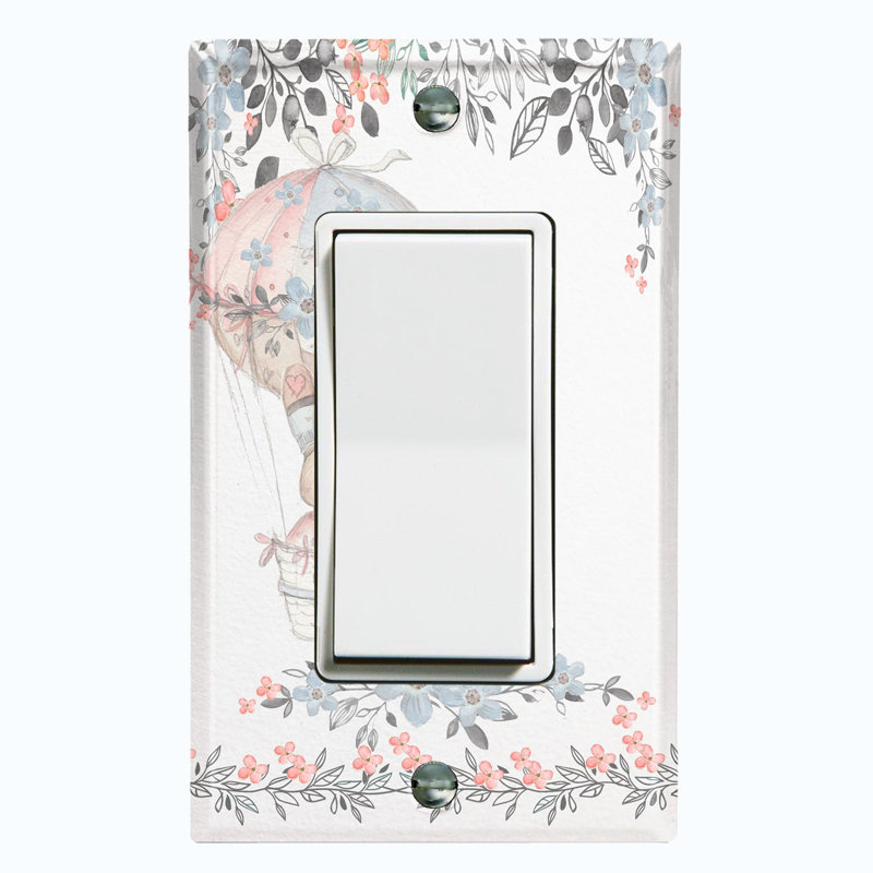 Patterned 1 - Gang Rocker Standard Wall Plate
