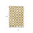 3' X 5' Gold Polka Dot Washable Indoor Outdoor Area Rug
