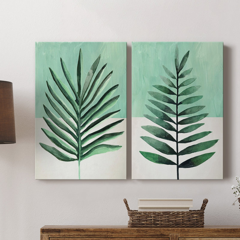 Toile tendue Verging Palm I-Premium Gallery - prête à être accrochée, H 27 po x l 18 po