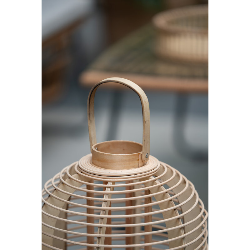 24.8'' H Rattan Floor Lantern