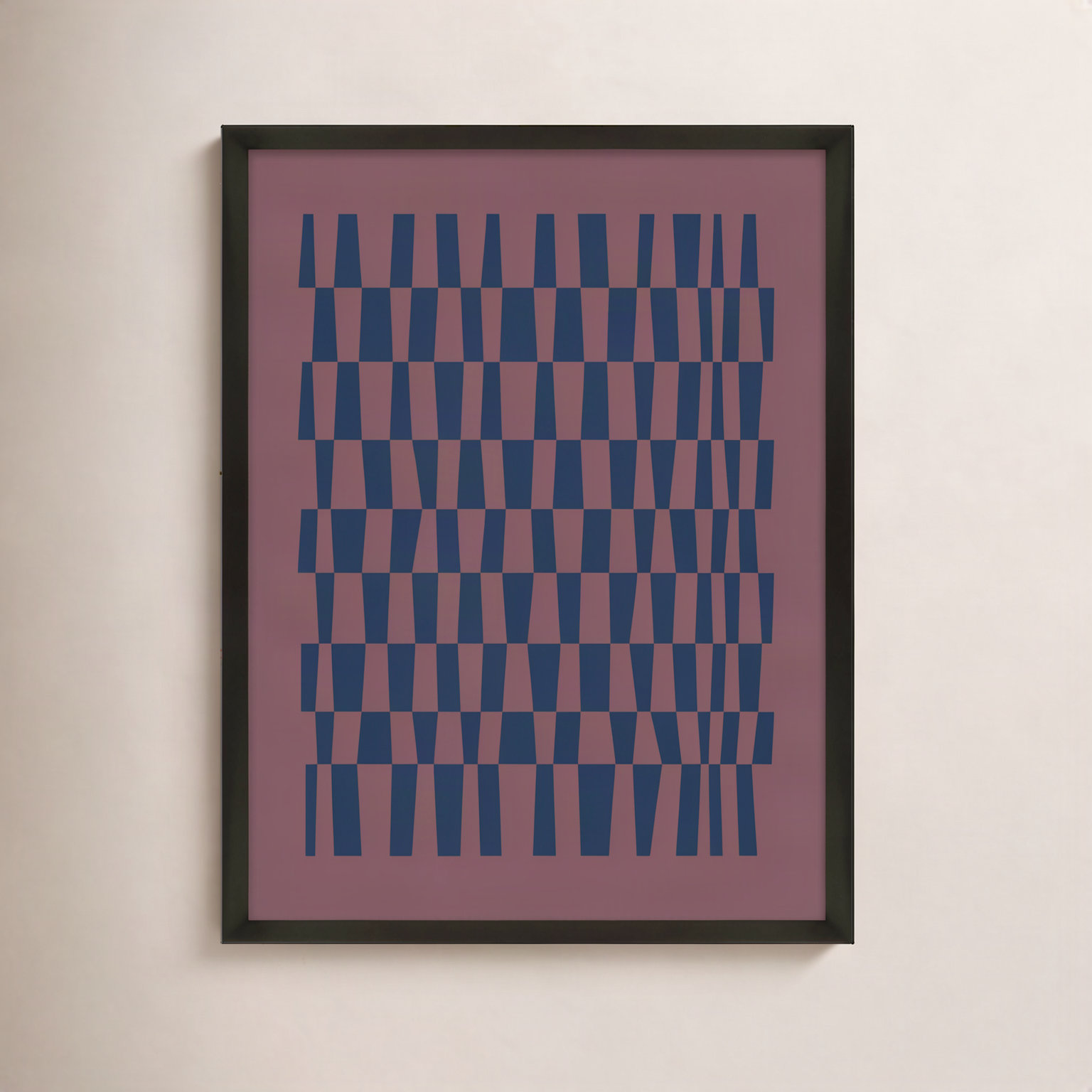 Vibrant Intersections 9 Print, Black Framed, 25" H x 17.5" W