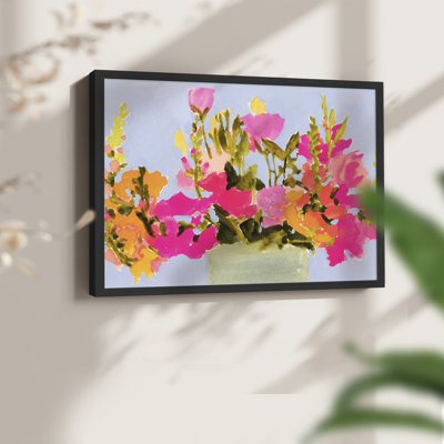 Fleurs saturées de printemps I - reproduction encadrée - réarmable
