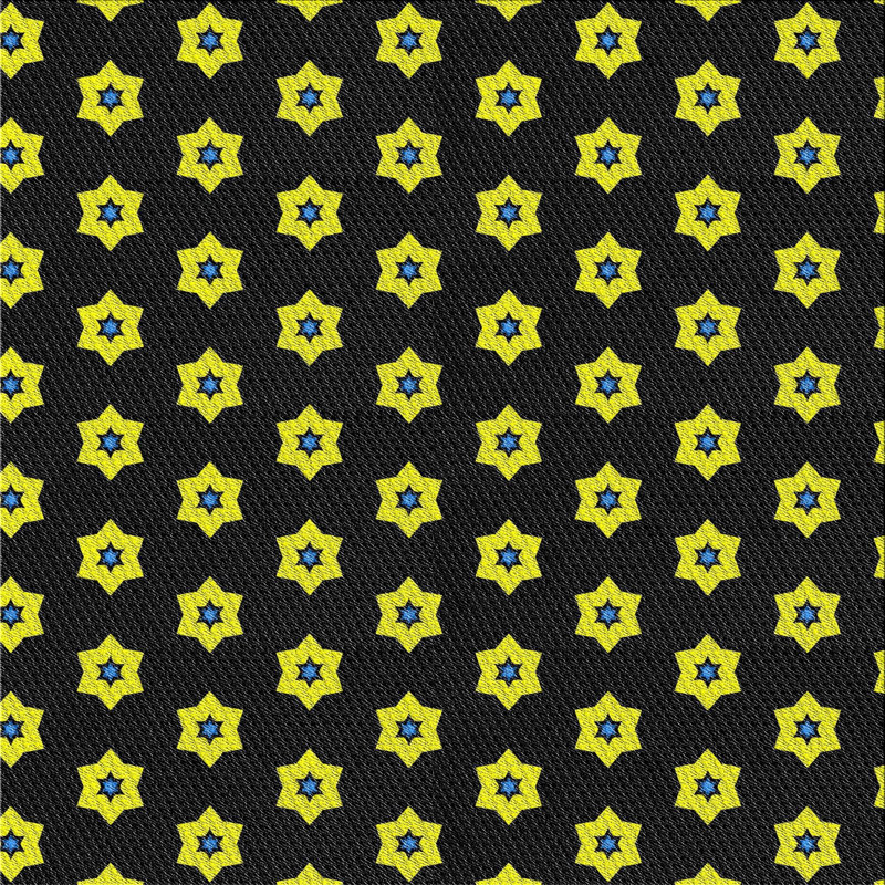 Tapis jaune / noir Power Loom, Carré 4 pi