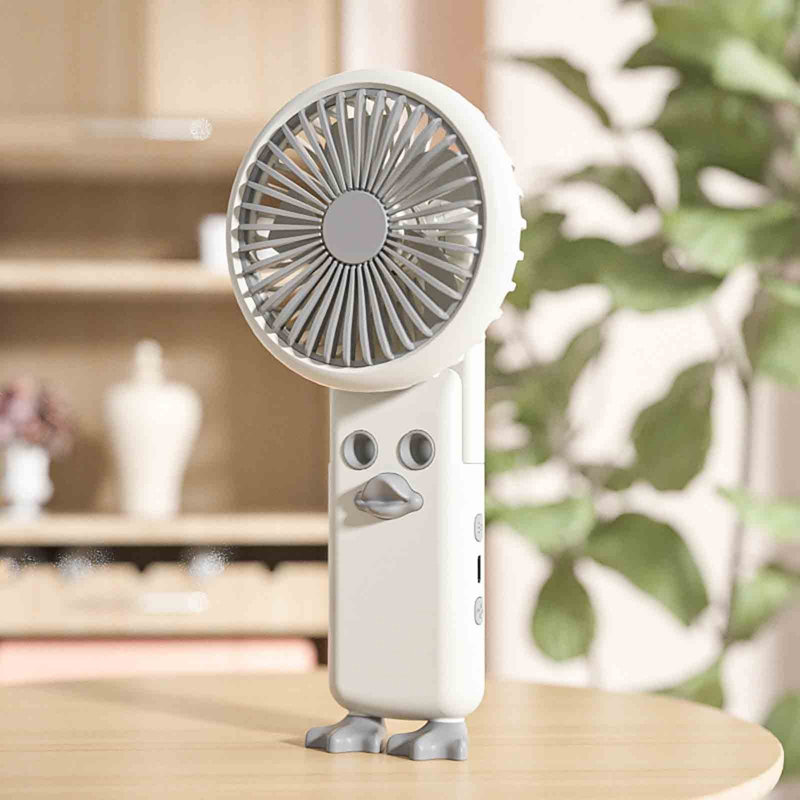 Ventilateur de bureau portatif sans balai avec ventilateur et ventilateur de bureau, Gray