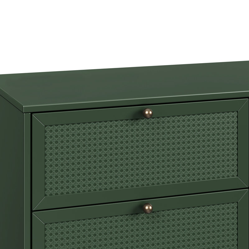 Forest Green Painted 6-Drawer Nursery Dresser