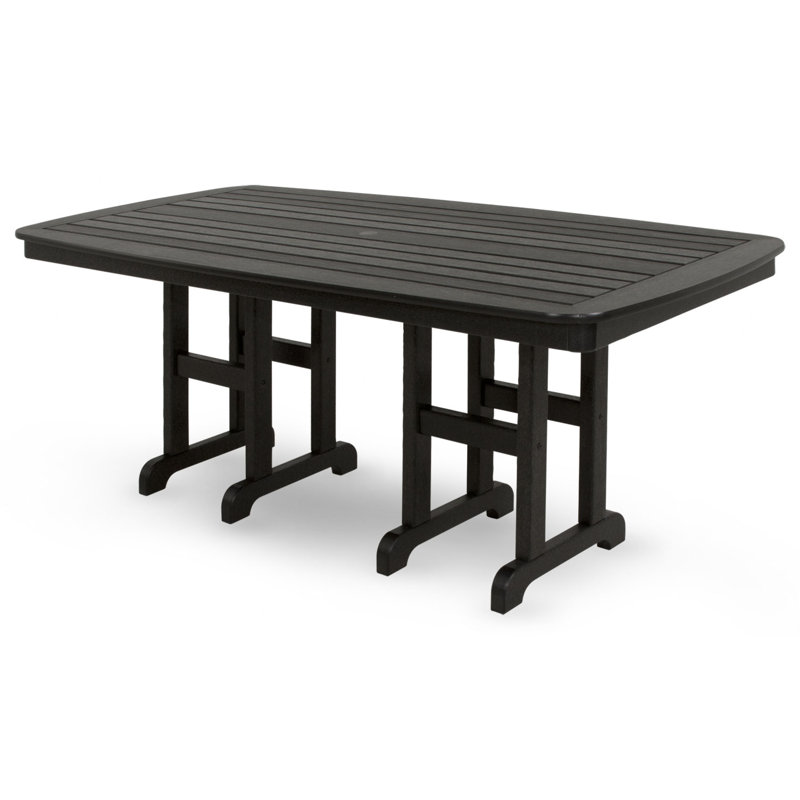 TREX Outdoors Yacht Club 37" x 72" Dining Table, Ash Charcoal Revolution®