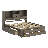 Platform Bed With Storage Headboard-303141474