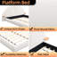 Lit plateforme avec table d'appoint Modern Unique
