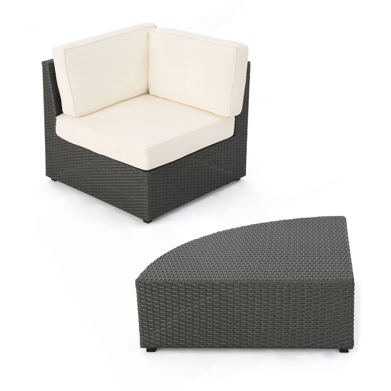 Table de coin et table Santa Cruz, Gris