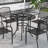 Brojanac Round Steel Outdoor Dining Table Yes , 29.53 " W 36.02 " D