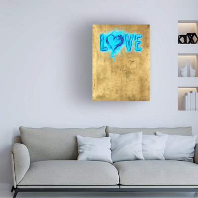 «Marcus Jules Burning Blue Love», art sur toile