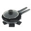 Batterie de cuisine antiadhésive en céramique 13 pièces Oster SmartHandle Advance - intérieur gris, base à induction, poignées amovibles, va au four et au lave-vaisselle, avec ustensiles et protecteurs de casseroles