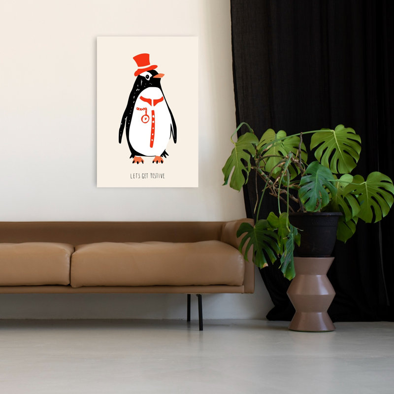 «Dapper Festive Penguin Elegant», H 48 po x l 32 po