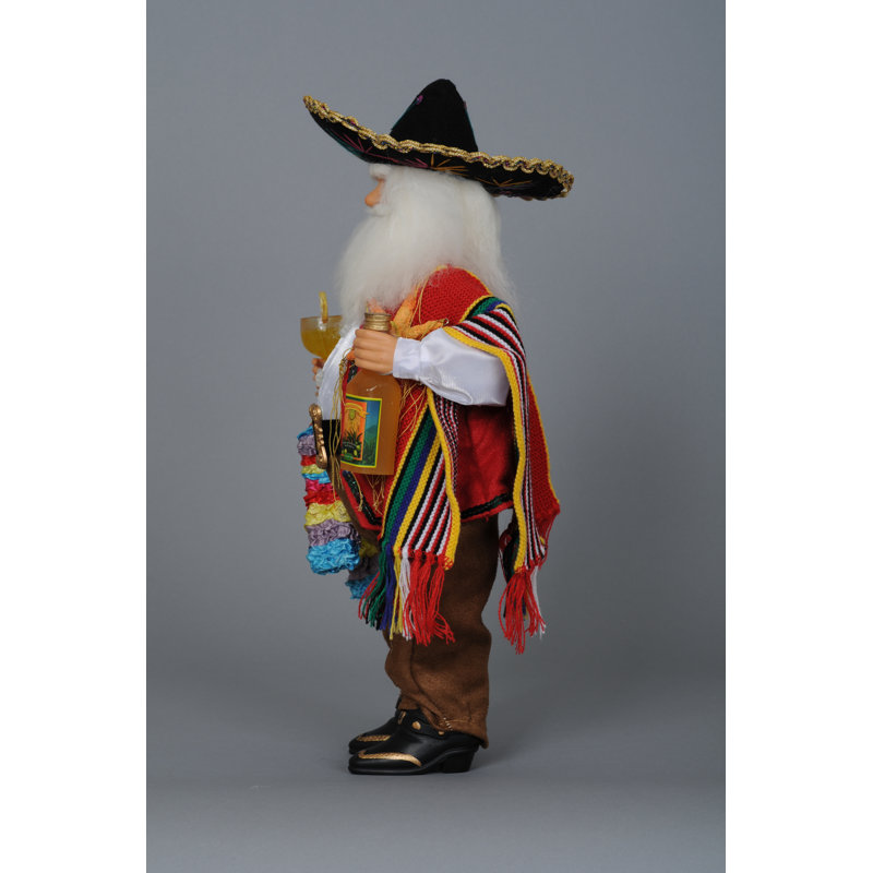 Christmas Fiesta Santa Figurine