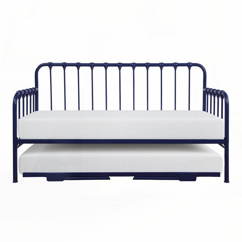 Lit de jour avec couchette relevable, Bleu marine