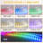 Makeup Vanity Set with LED Lighted Mirror HD Glass Top Built-in LED Light Strips Large 13 Drawers