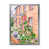 Toile argentée avec cadre d'angle fermé