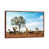 Classic Brown Wood Floater Framed