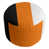 Black/Orange/White
