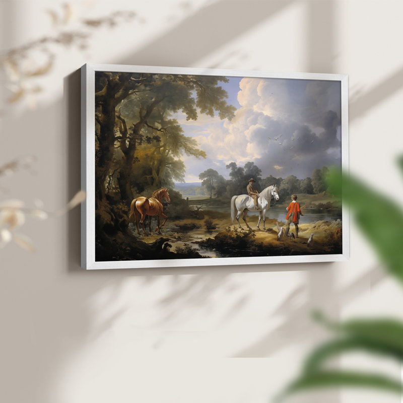 Faune, série XX, reproduction encadrée, H 16 po x l 20 po, Blanc