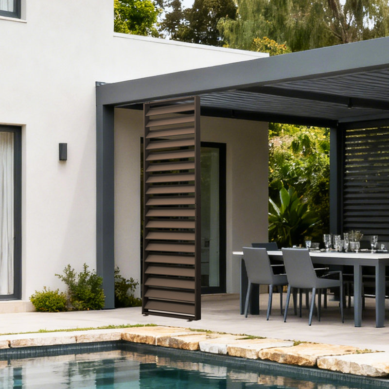 Pare-étincelles en aluminium pour volets Pergola, Brun