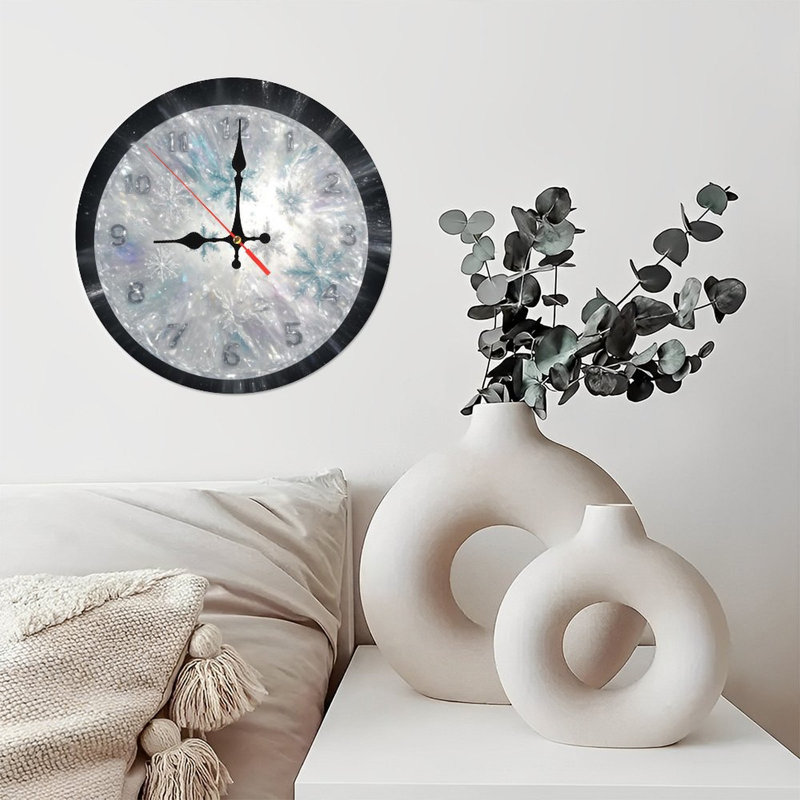 Horloge-chiffres-hiver-forêt-rivière