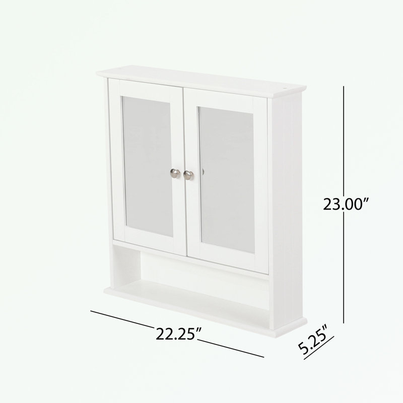 Bathroom Vanity and Mirror Cabinet Set with storage space