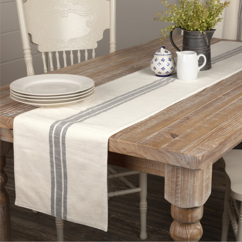 Tapis de couloir gris Market Place, Tapis de couloir L 72 po x l 13 po, Crème