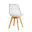 Dining Chairs - Nordic Style Dining Chair - Mesh Backrest - Solid Wood Legs-342771805-367318917