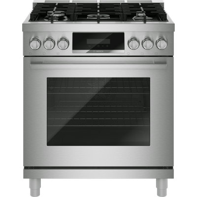 Série 800, cuisinière à double combustible de style industriel 30 po, acier inoxydable