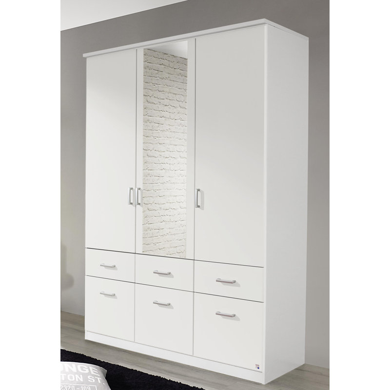Bremen 3 Door Wardrobe, Alpine White