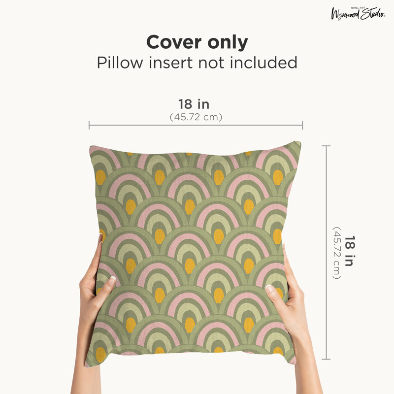 Housse de coussin géométrique en polyester