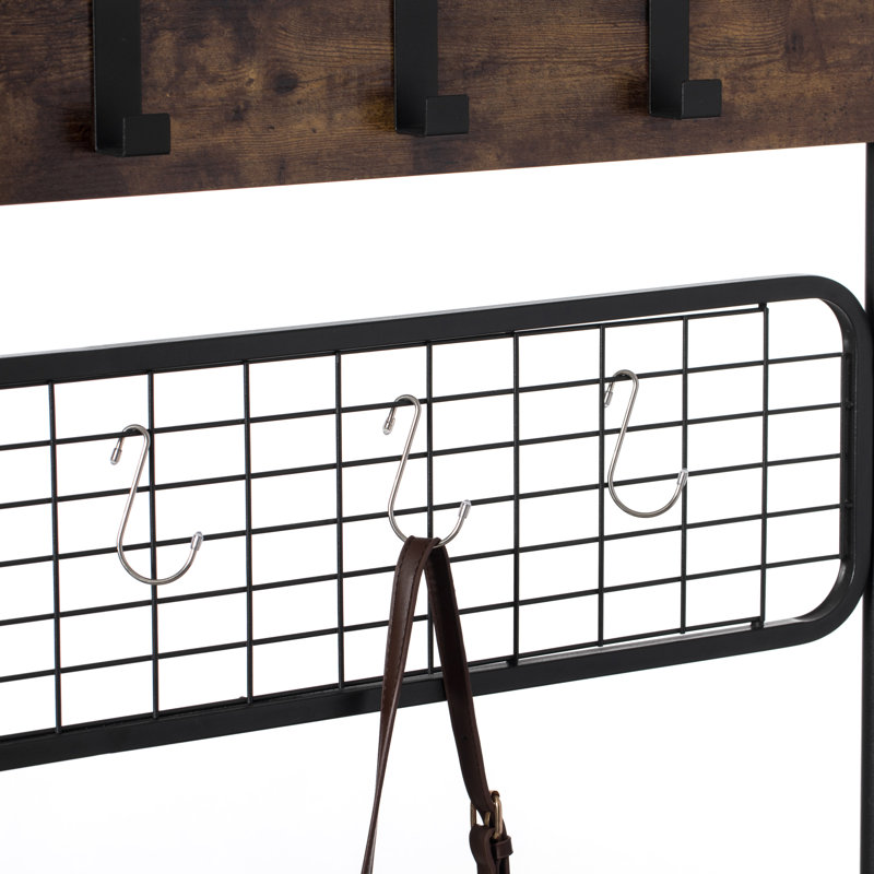Freestanding 10 - Hook Coat Rack