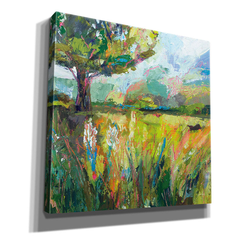 «Wildflowers» par Jeanette Vertentes, art mural sur toile, H 12 po x l 12 po x P 0,75 po