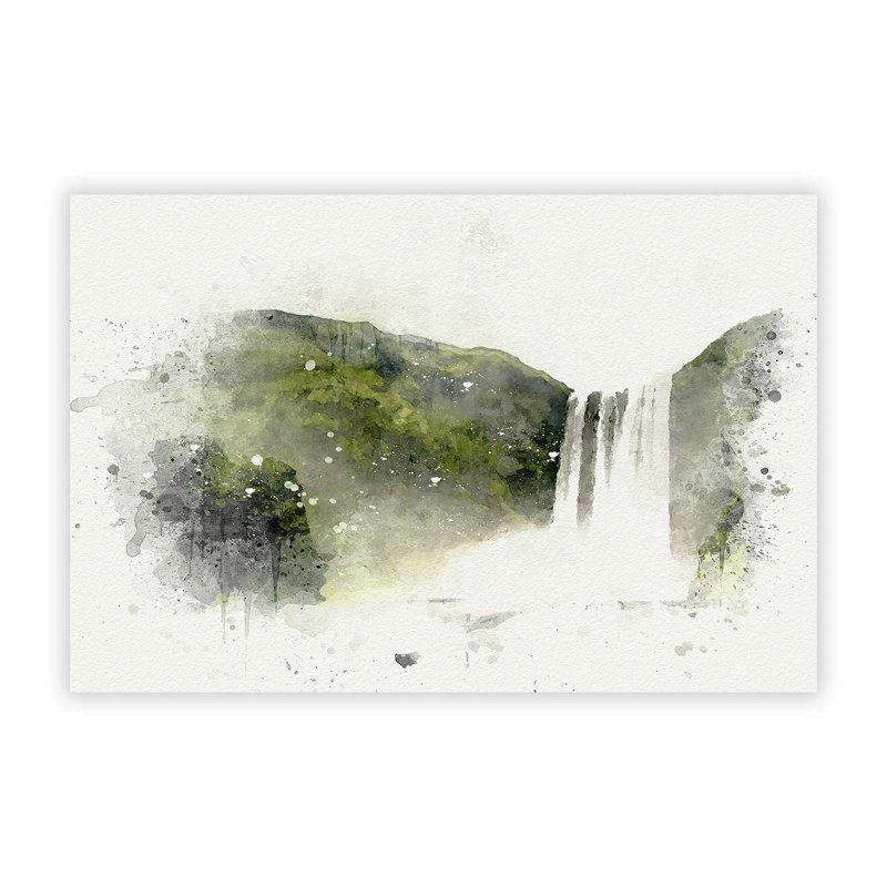 Waterfall in Selfoss Iceland - Frameless Print, 42 cm H x 59.4 cm W