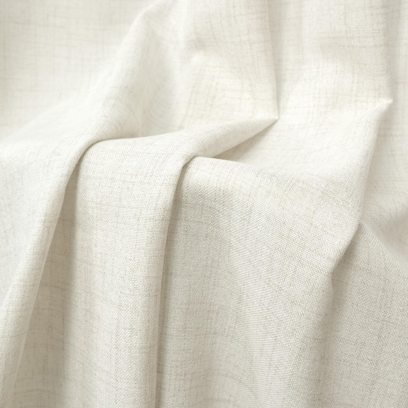 Paire de rideaux semi-transparents avec passe-tringle Janie, L 52 po x L 63 po, Bleu cendré