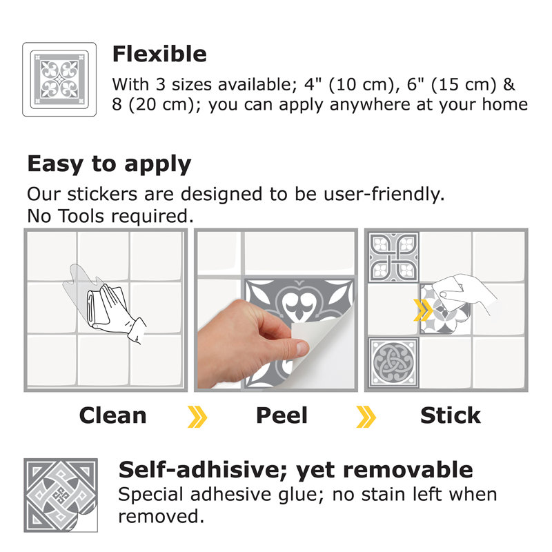 6'' W x 6'' L Vinyl Peel and Stick Field Tile