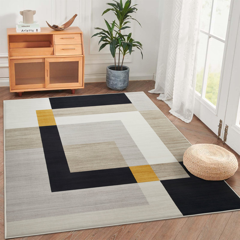 Asilee Abstract Machine Printed Area Rug, Runner 80 x 300 cm