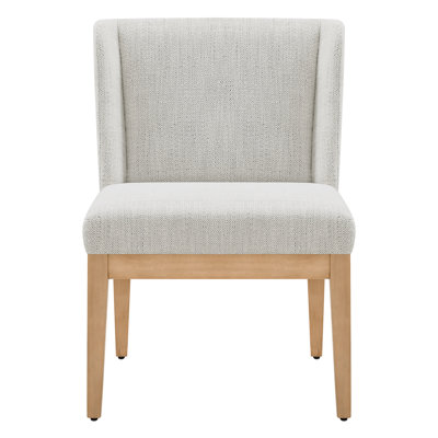 Modern Upholstered Side Chair with Wooden Legs
