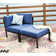 Payeur 55'' Powder Coated Steel Outdoor Loveseat