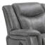 Fauteuil inclinable rembourré et rembourré gris