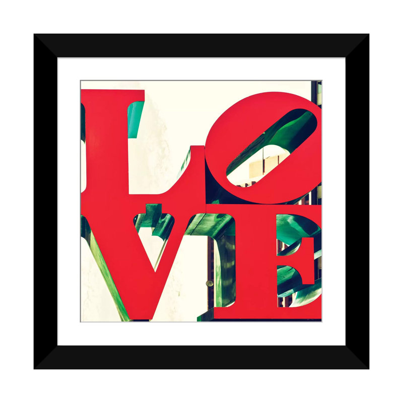 LOVE by Philippe Hugonnard - Gallery-Wrapped Canvas Giclée, 24" H x 24" W x 1" D, Black Framed Fine Art Paper, White