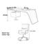 Bureau italien de luxe minimaliste italien avec surface large-705790068