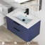 Ensemble de meuble-lavabo mural simple Sharee avec comptoir d'évier, robinet et drain en alliage de zinc, armoire flottante avec tiroirs à fermeture en douceur-1709662309-1709662308