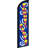 Double Sided 138'' H x 30'' W Polyester Feather Banner