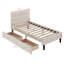 Lit plateforme tapissier simple capitonné Buchman-88630564